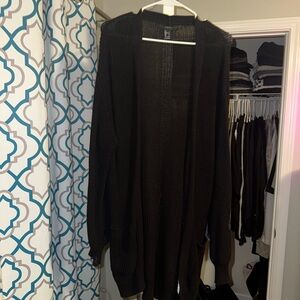 Black sweater cardigan